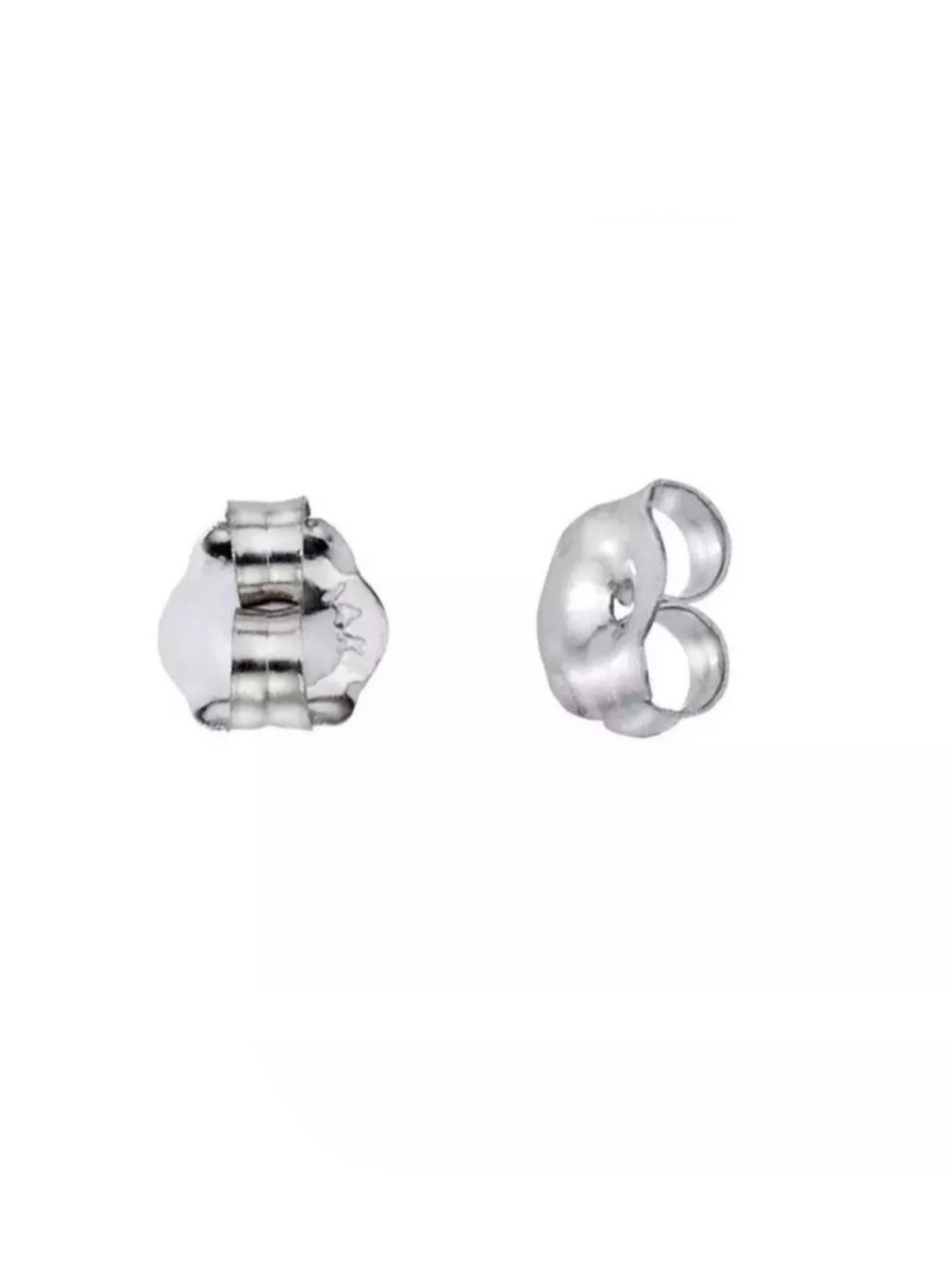 14k White Gold Earring Butterfly Backing Medium 1 Pair Top Quality Replacement